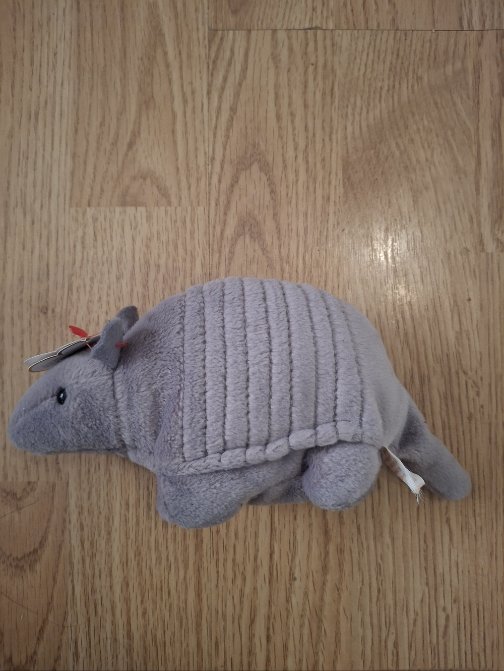 Ty Beanie Baby grey Armadillo